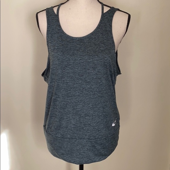 Nike Tops - Nike Dri-Fit Gray Loose Fit Sports Tank Top Size L